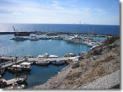 Vlichada port Santorini