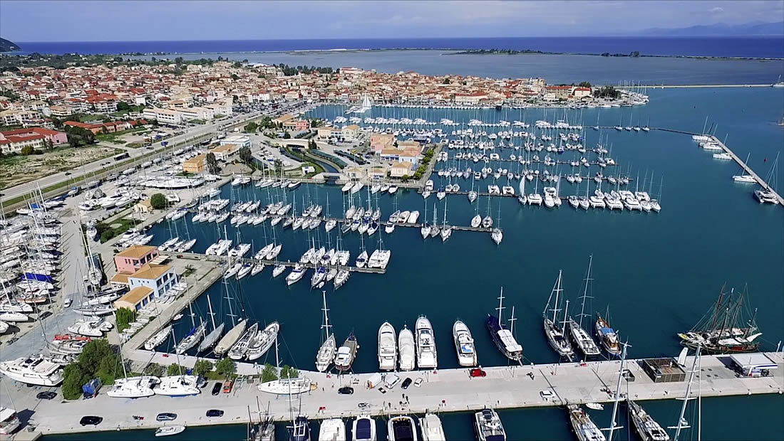 Lefkas marina Lefkas sailing charter base