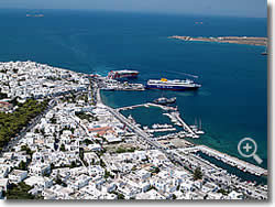 Air photo of the yacht marina