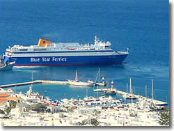 Parikia port - Paros charter base