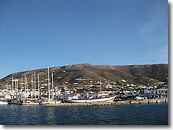 The marina of Parikia in Paros
