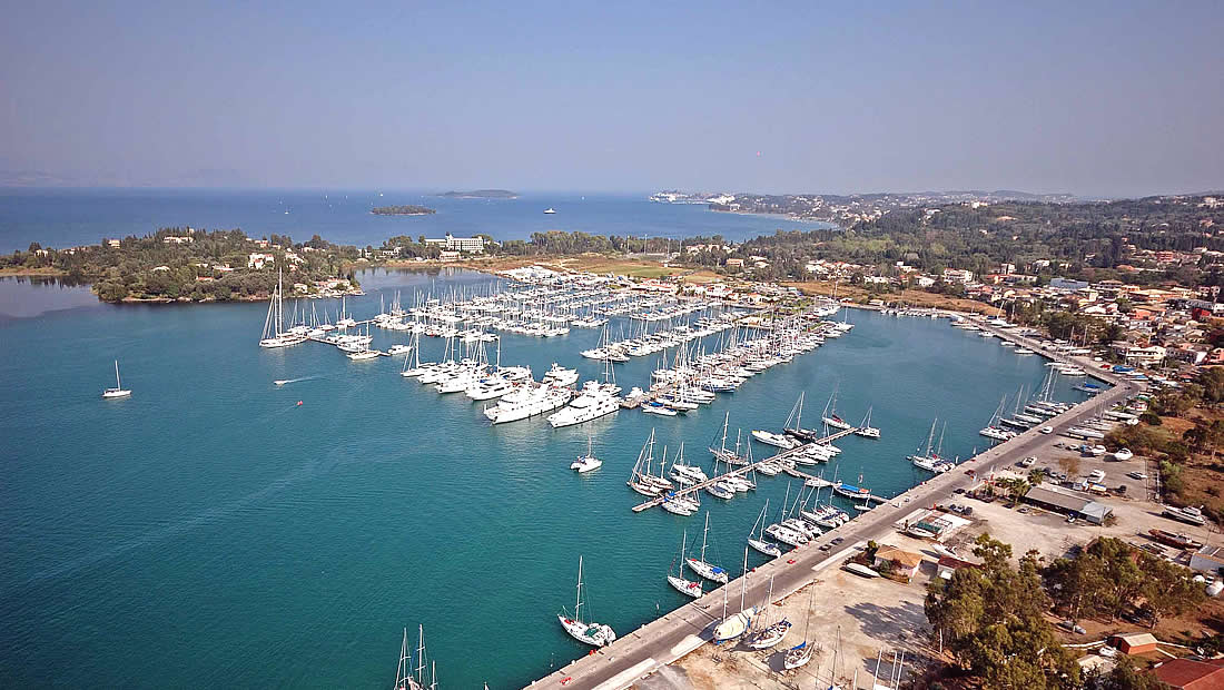 Corfu island, Gouvia marina sailing charter base