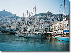 Syros island at Cyclades, the Ermoupolis port