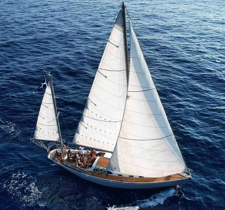 Paros active sailing private one day boat trips